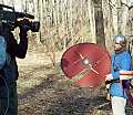 Viking axe test cutting