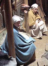 women with cloak and shawl