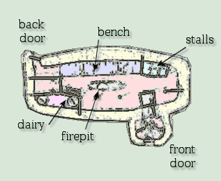 longhouse floor plan sketch