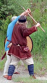 Viking axe combat sequence
