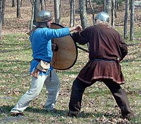 Viking axe fight sequence 1d