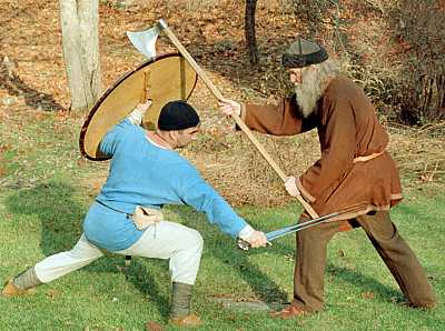 short edge attack to the leg