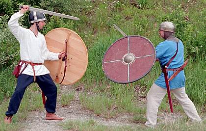 Viking sword and shield seq 1
