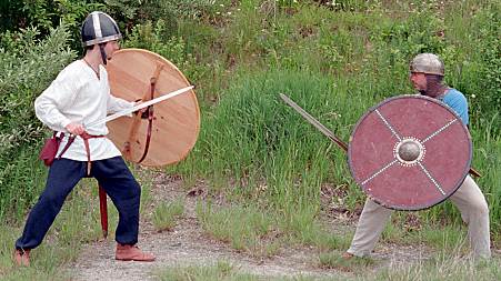Viking sword and shield seq 1