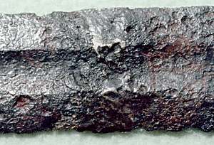 weld in a Viking sword blade