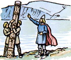 Ingolfur finds the pillars